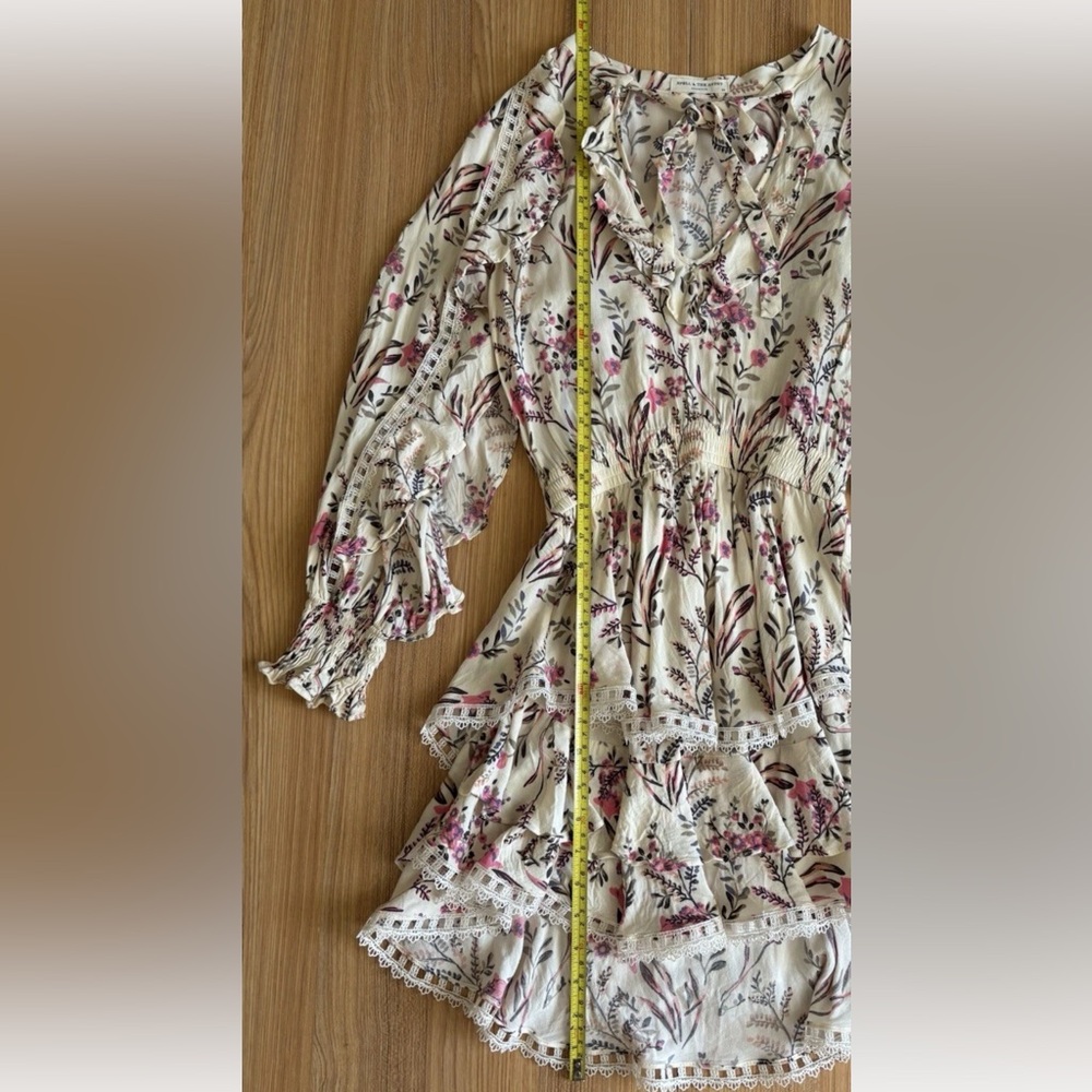 Spell & The Gypsy Collective Maisie Tiered Floral Playdress XS Romantic Feminine - Picture 9 of 11